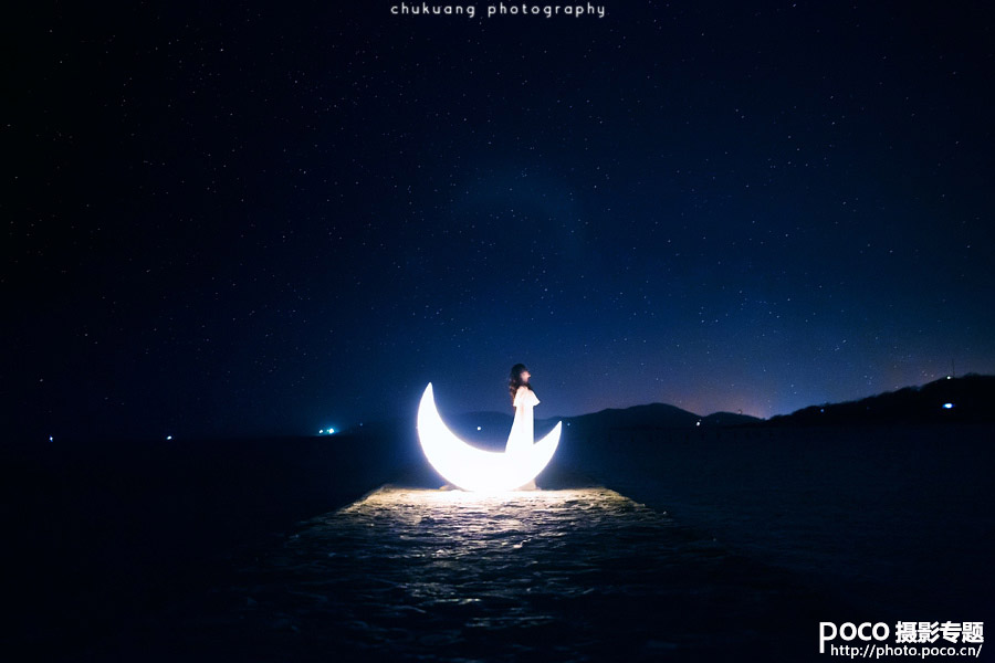 组图:夜景人像《月亮忘记了》