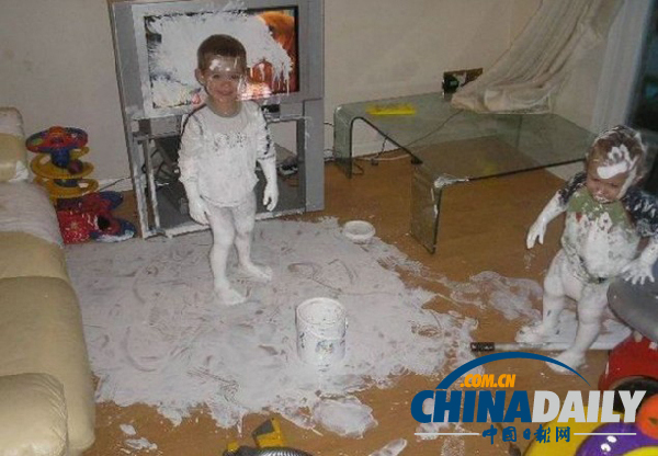盘点绝对让父母疯掉的孩子们【组图】