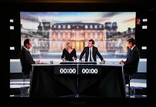 法国总统选举举行唯一一次电视辩论
