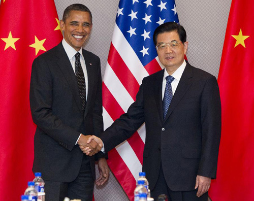 胡锦涛会见美国总统奥巴马