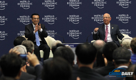 李克强表示中国经济出现回升 指出持续发展三大条件