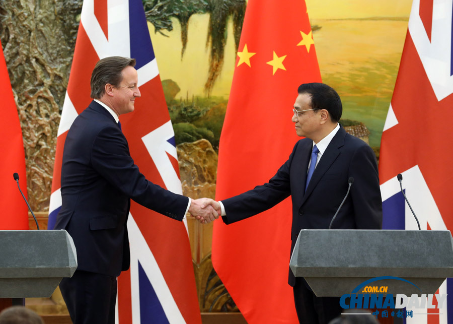 英国首相卡梅伦访华精彩图片集锦