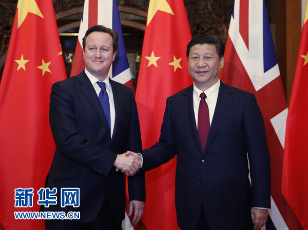 习近平会见英国首相卡梅伦