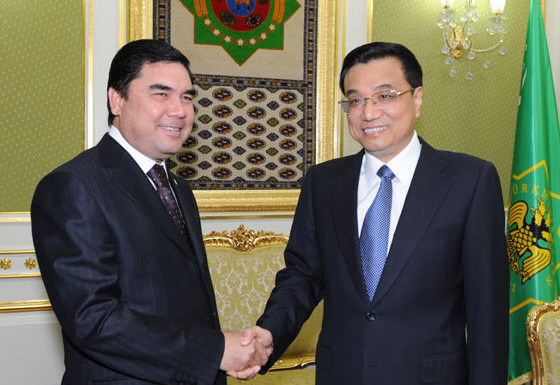 李克强与土库曼斯坦总统会谈