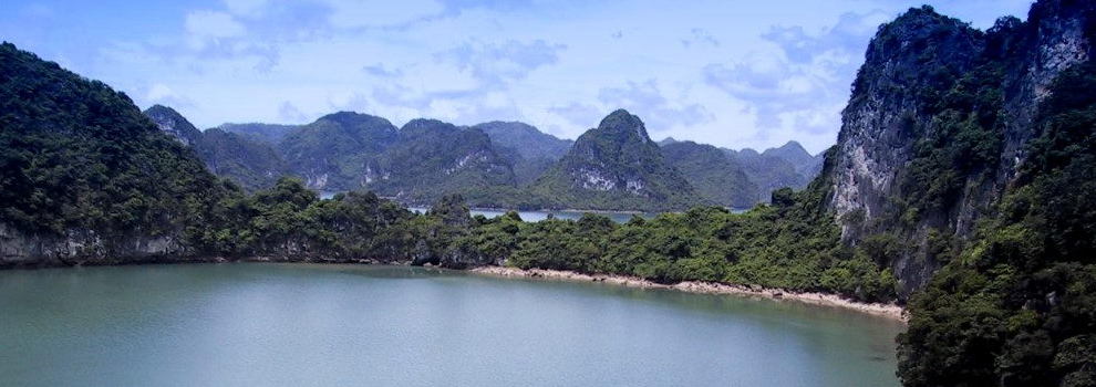 山清水秀的越南渔村风光