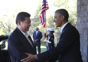 习近平同美国总统奥巴马举行中美元首会晤