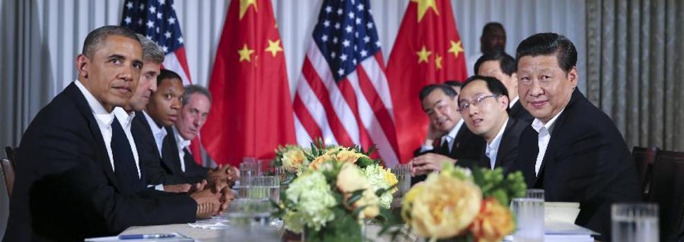 习近平同美国总统奥巴马举行中美元首会晤