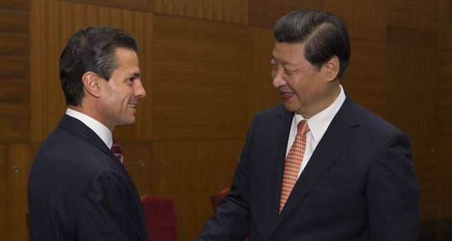 习近平会见墨西哥总统培尼亚