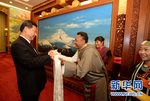 习近平：“请转达我对大家的祝福，扎西德勒！”
