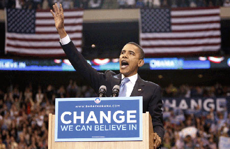 得民主党总统候选人提名 奥巴马创美国历史奇