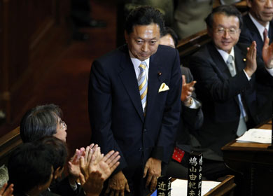 鸠山由纪夫当选日本新首相
