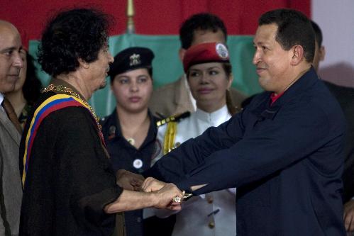 查韦斯与卡扎菲签署反恐声明 拒绝西方支恐标签