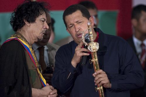 查韦斯与卡扎菲签署反恐声明 拒绝西方支恐标签