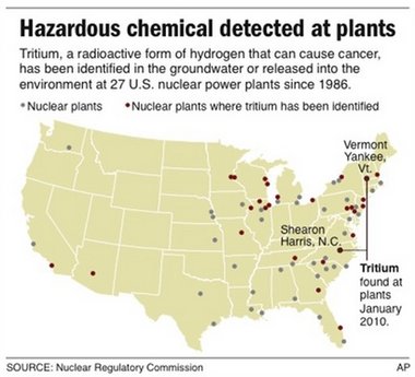 美国佛蒙特州一核电站氚泄露 负责人曾隐瞒真相
