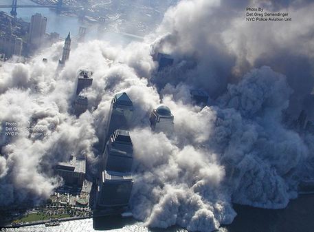 美公布9·11事件航拍照片 地狱场景令人震惊