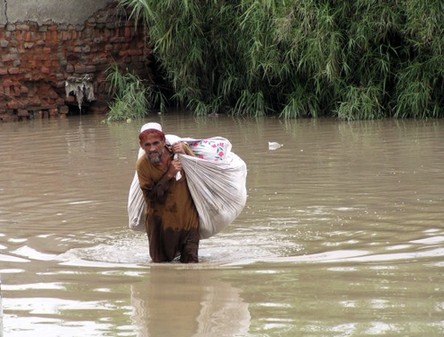 巴基斯坦洪灾已致1400死 百万人无家可归(组图)