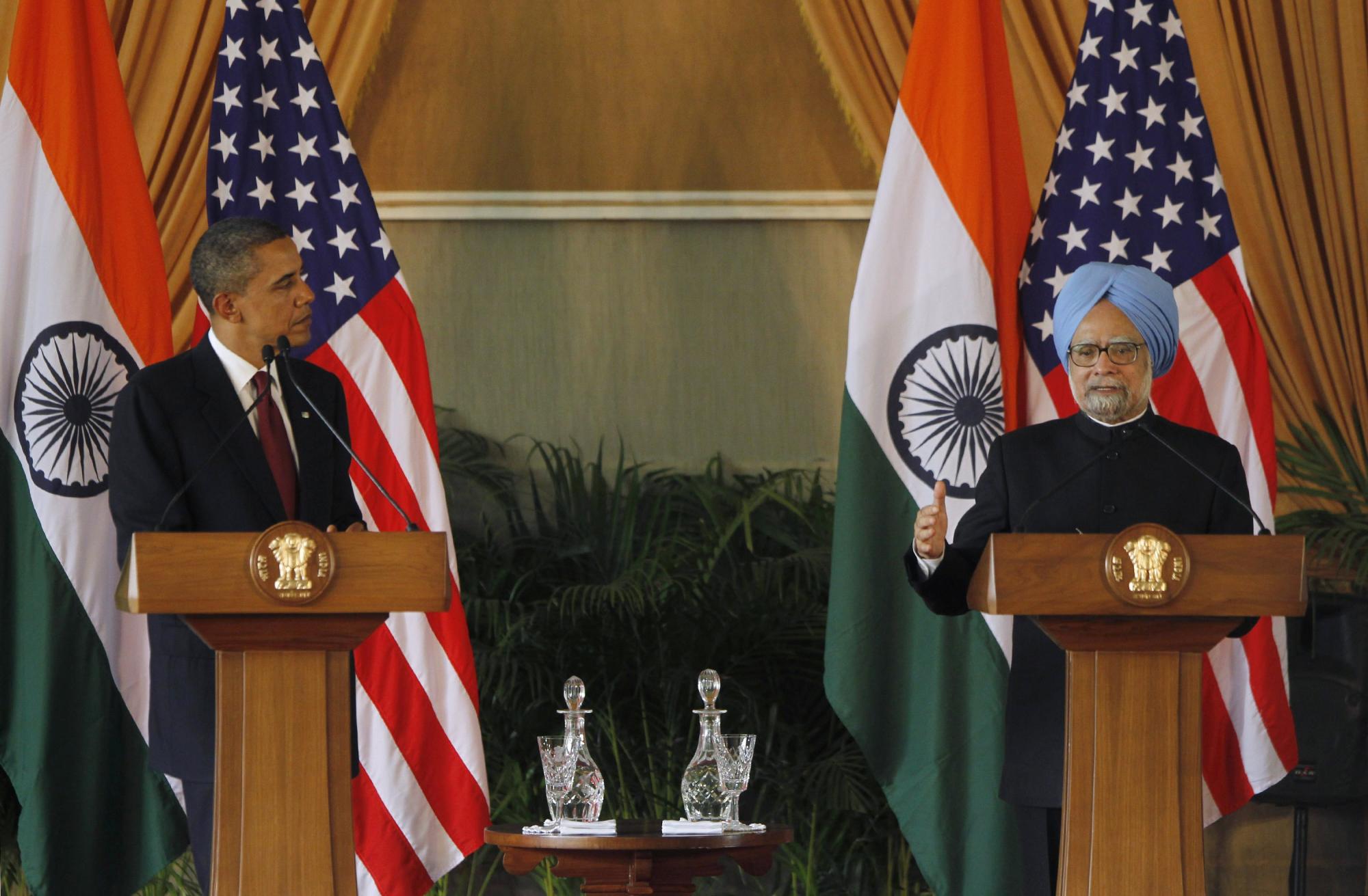 奥巴马会晤印度总理辛格 支持印度在联合国入常