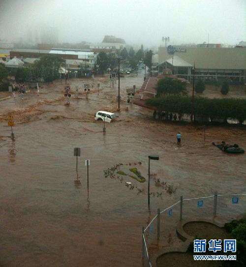 高清：澳大利亚东部降雨持续 洪水肆虐