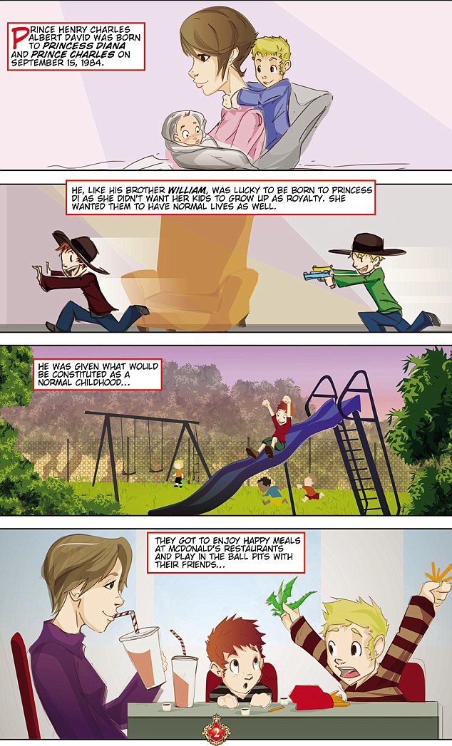 不羁的王室少年——美国推出英国哈里王子漫画传记