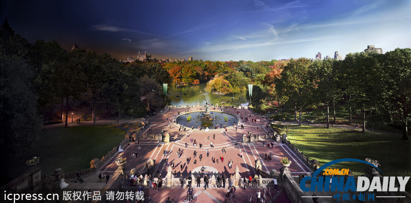 城市从白天到黑夜 一张照片尽览美景(高清组图)