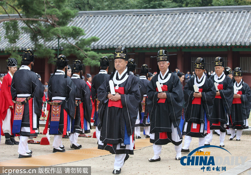 韩国首尔成均馆举行“释奠大祭”祭祀孔子（组图）