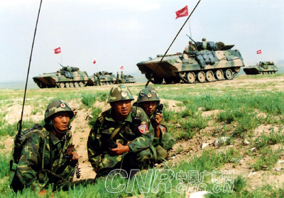 北京军区实兵对抗演习