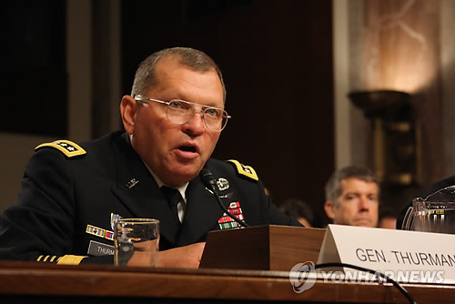 美陆军司令部司令詹姆斯·瑟曼就任驻韩美军司令
