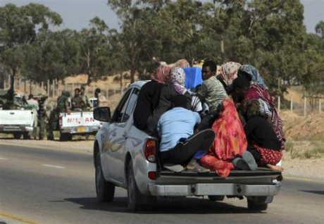 亲卡扎菲武装请求停火 利执政当局武装反应不一