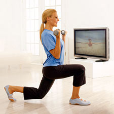 边看电视边运动减肥(组图)