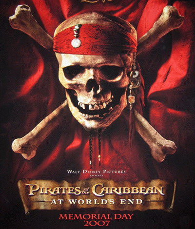 《加勒比海盗3》首映刷记录 一晚捞走4.5亿