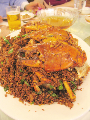 风味 避风塘炒蟹(图)