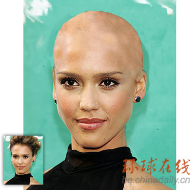 盘点中外娱乐圈最性感的光头女星（组图）