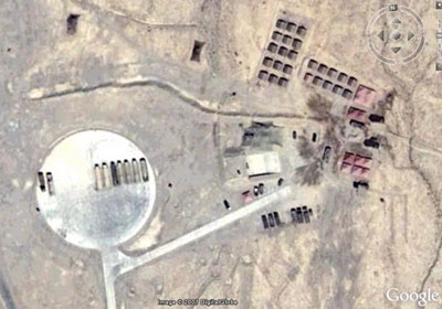 汉斯·克里斯腾森称这就是德令哈地区的某个导弹发射阵地(来源:google
