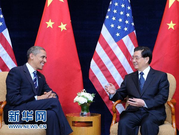胡锦涛同奥巴马在首尔举行会晤