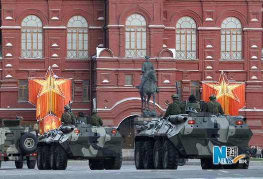 俄准备卫国战争胜利65周年阅兵式