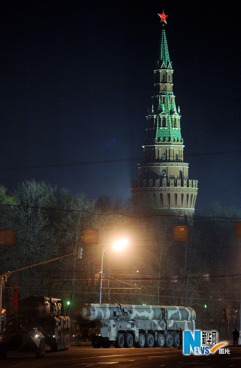 俄准备卫国战争胜利65周年阅兵式