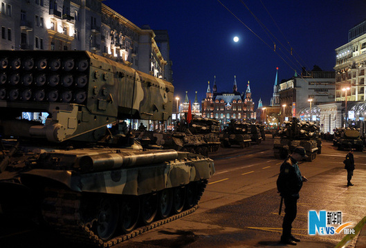 俄准备卫国战争胜利65周年阅兵式