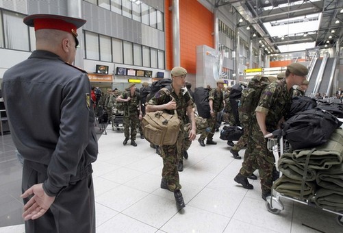 外国军队陆续抵达俄罗斯参加胜利日阅兵式