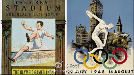 历史上两届伦敦奥运会海报 重温经典设计
