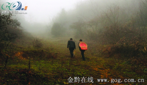 法官背国徽走山路到田间地头开庭