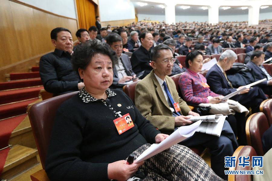 十二届全国人大二次会议举行第三次全体会议现场
