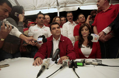 洪都拉斯选举反对派获胜 美国欢迎塞拉亚拒绝承认