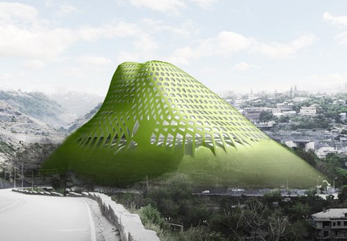 亚美尼亚建造绿色生态山 酷似科幻世界城堡(组图)