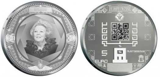荷兰将推出全球首款二维码硬币 号称“拍币惊奇”