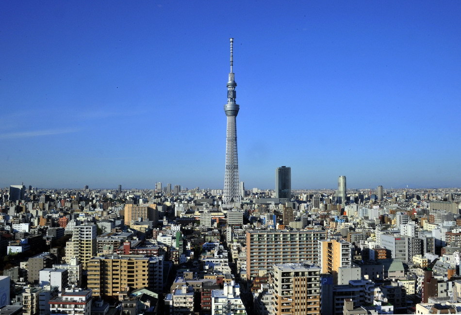 东京天空树正式完工 634米全球最高电视塔直
