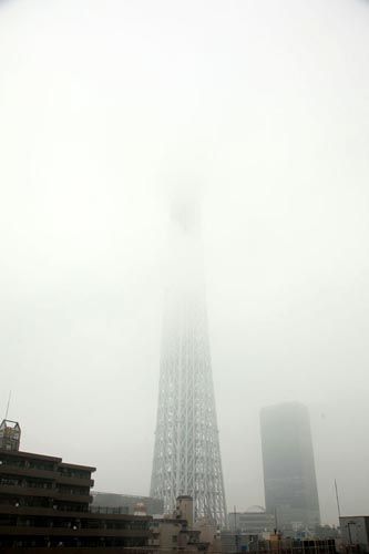 高634米东京天空树建成 系世界第一高塔