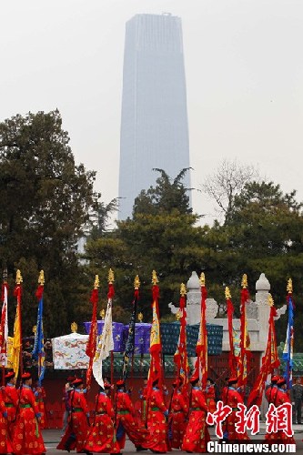 北京日坛重现清代祭日大典