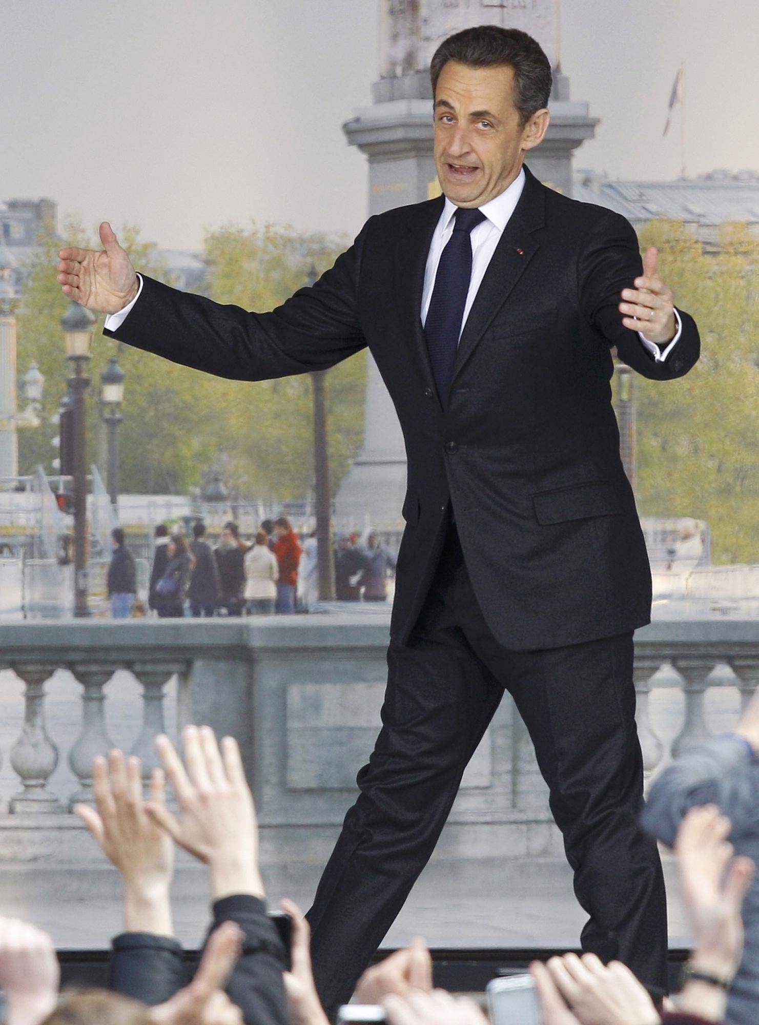 萨科齐协和广场激情演讲 人民运动联盟绝地反