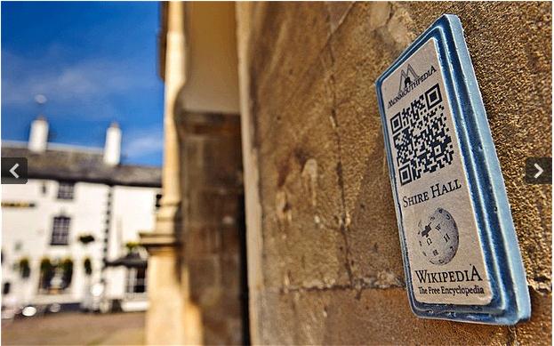 世界首个维基百科镇英国诞生 扫描条形码游览