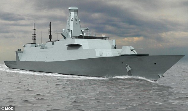 英国研制最新型隐形战舰 预计2021年下水服役